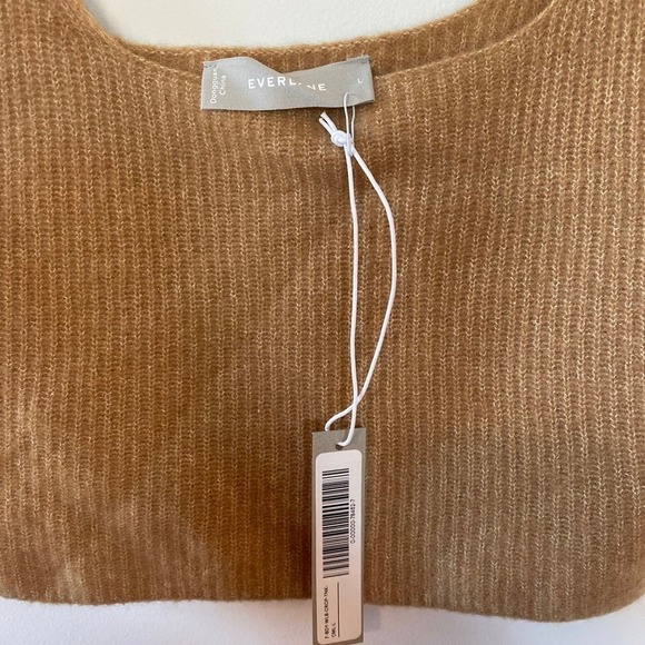 NWT Everlane The Cozy-Stretch Tank Wool In Camel Size L - Picture 4 of 7
